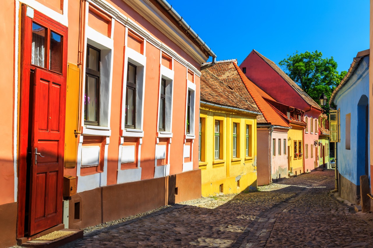 Dans les rues de Sighișoara.