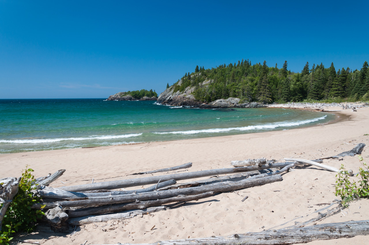 Paysage du parc national du Canada Pukaskwa.