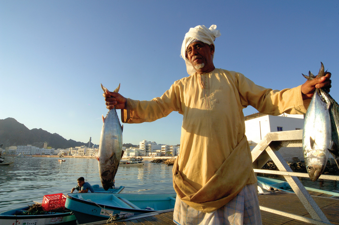 Marché au poisson de Mutrah, Mascate.