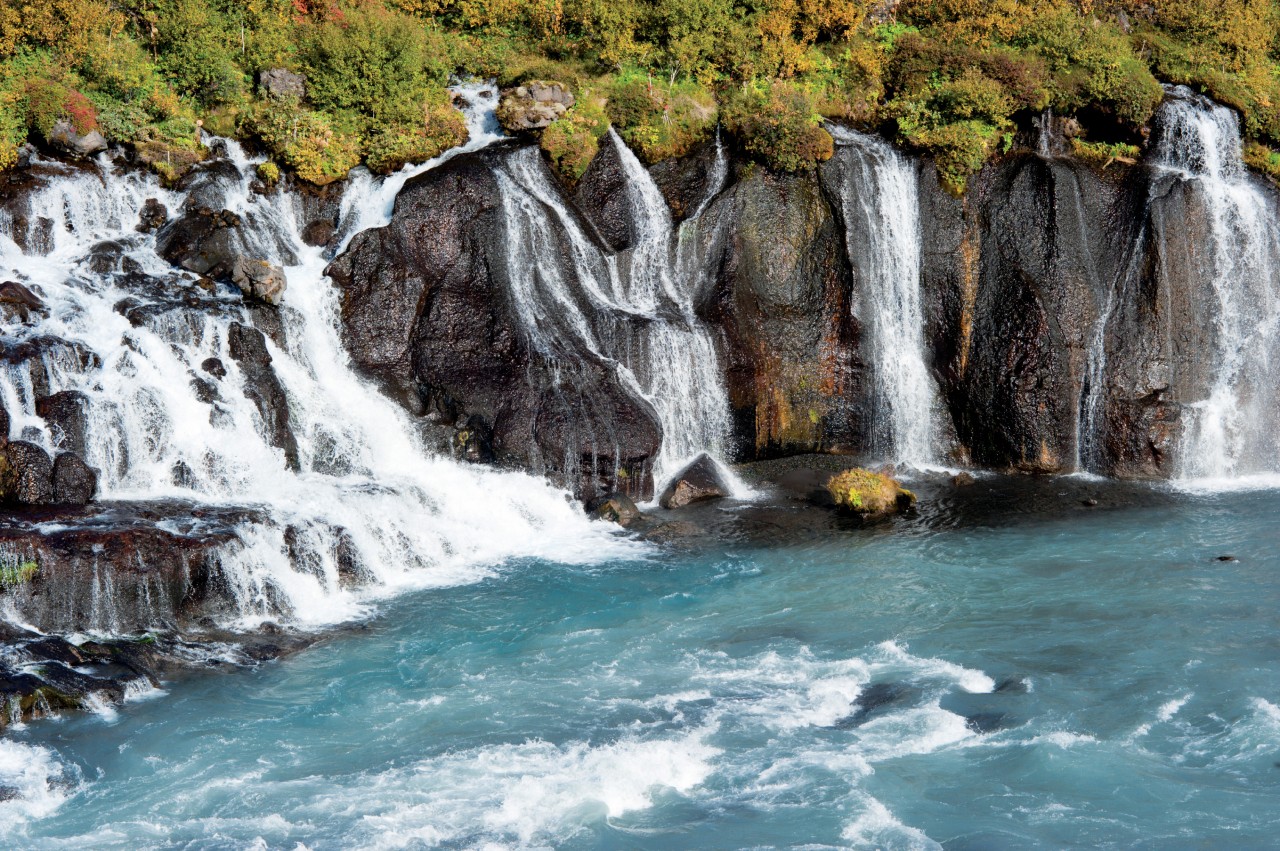 Chutes de Hraunfossar.