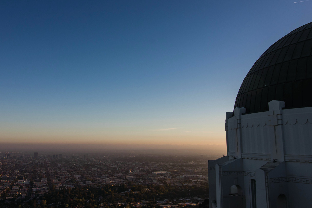 Le Griffith Observatory constitue un lieu idéal pour voir le soleil se coucher sur Los Angeles.