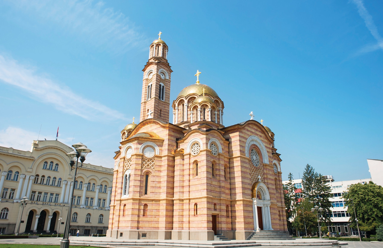 Nouvelle cathédrale orthodoxe du Christ-Sauveur, à Banja Luka.