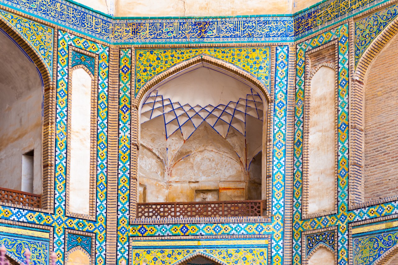 Détail de la mosquée Jameoji, Qazvin.