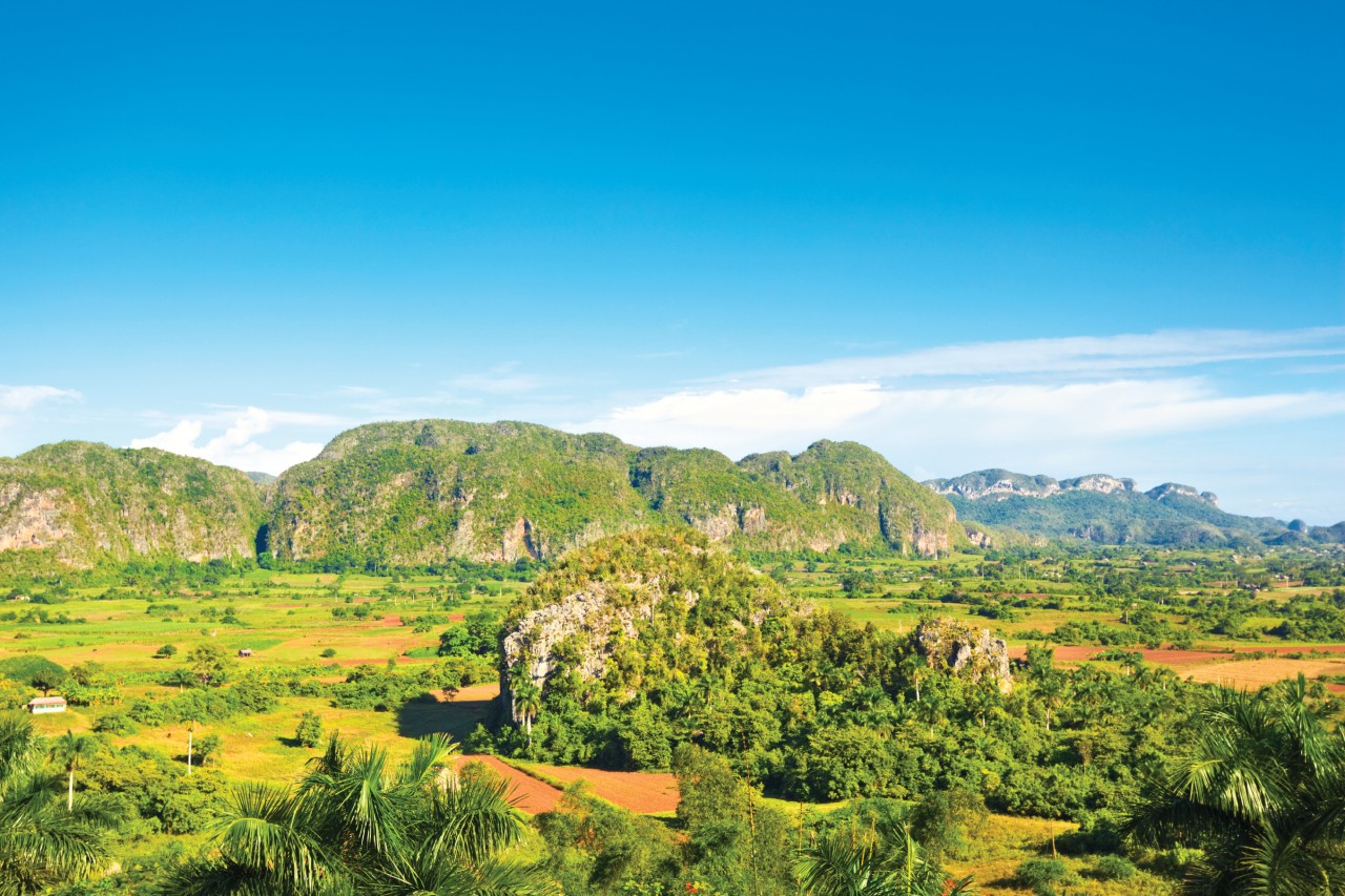 Vallée de Vinales dans la province Pinar del Rio.