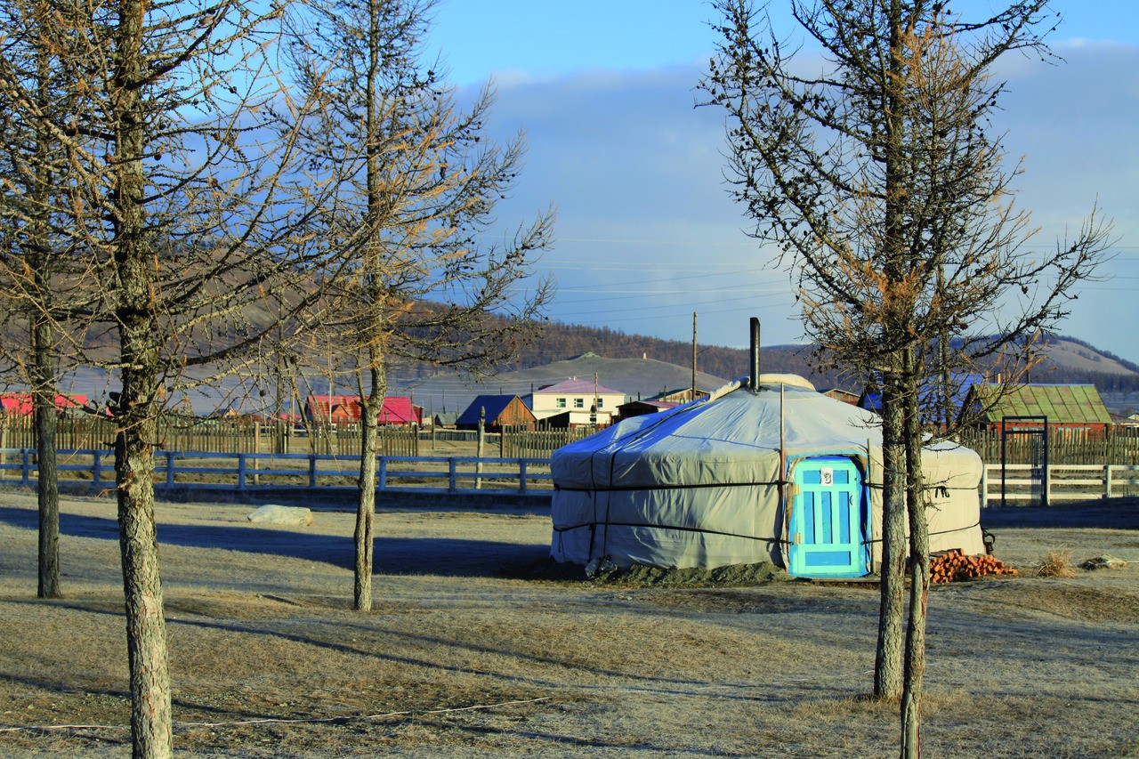 Camp de yourtes à Khtagal.