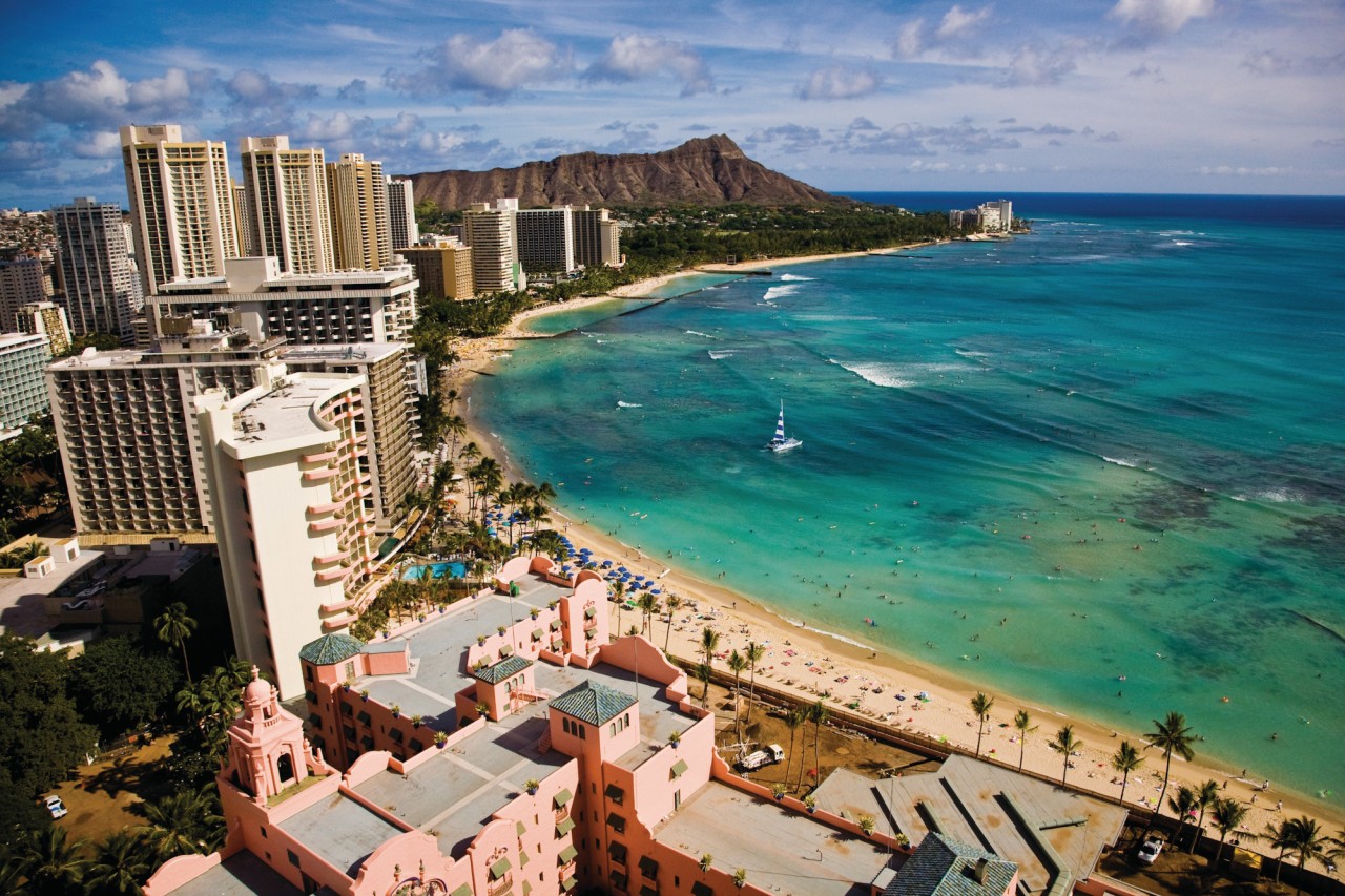 Waikiki beach et Leahi (Diamond Head).