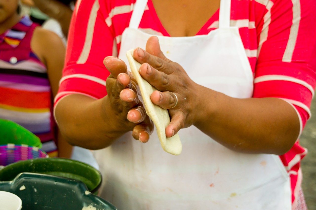 Technique traditionnelle pour la réalisation des tortillas.