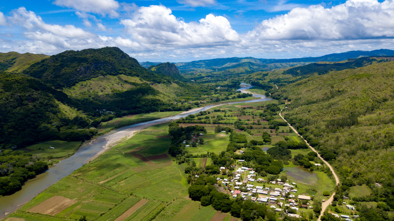 Survol des environs de Sigatoka.