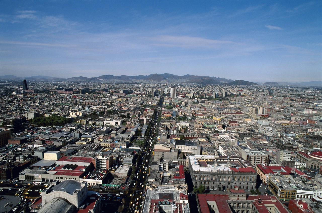 Panorama sur la ville de Mexico.