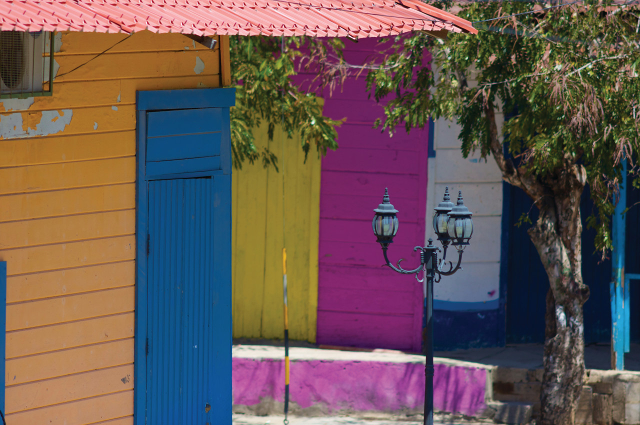 Façades colorées de San Juan Del Sur.