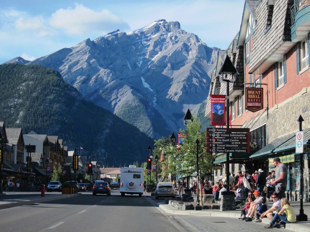 Centre-ville de Banff.