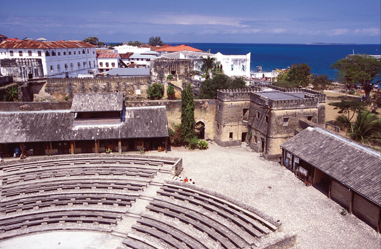 Intérieur du Vieux Fort arabe de Zanzibar.