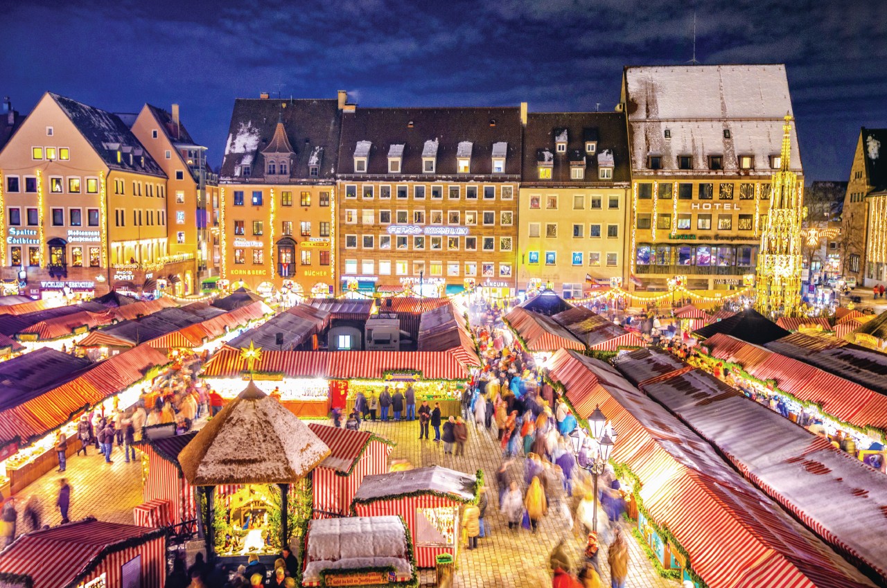 Marché de Noël de Nuremberg.