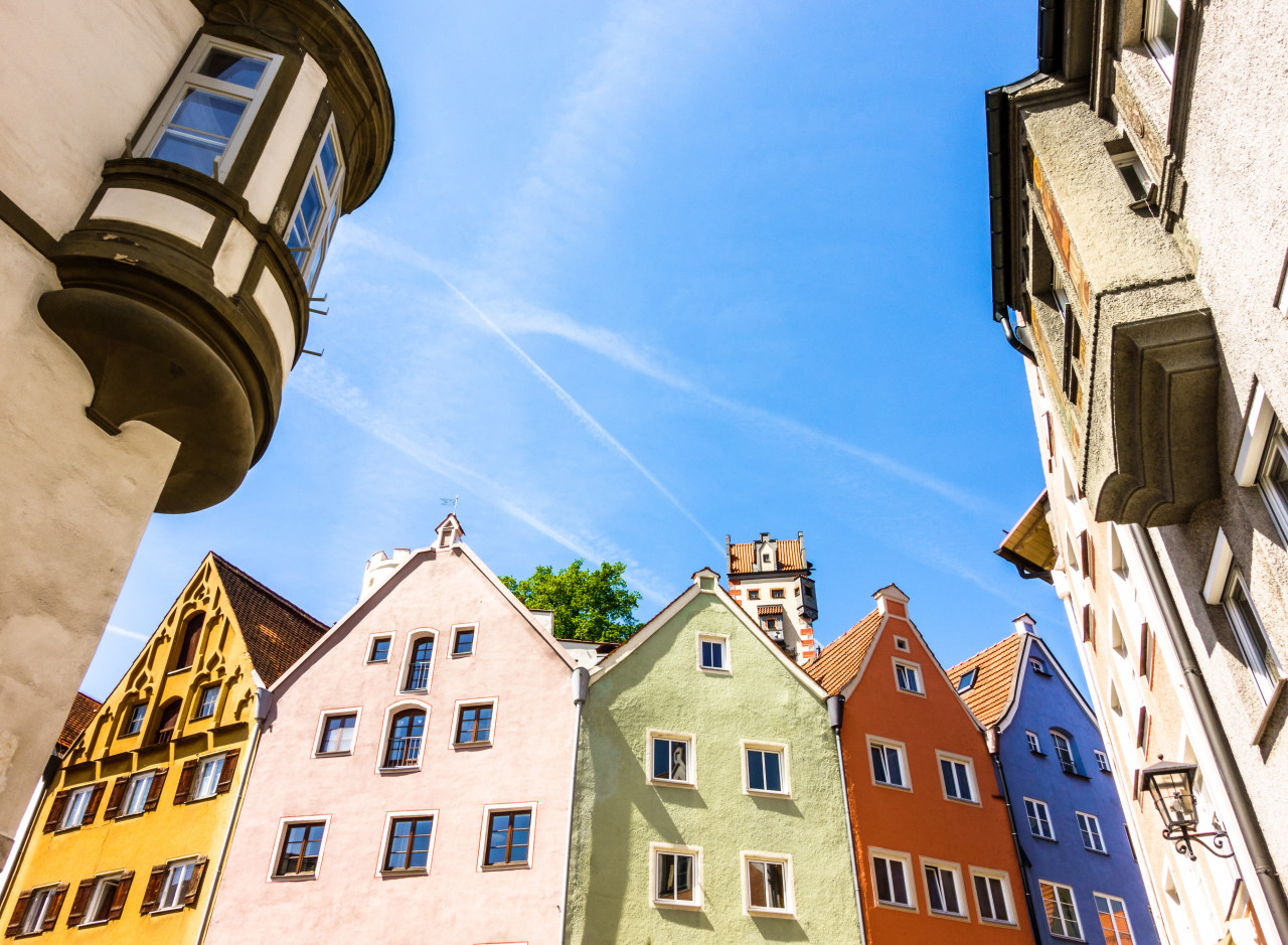 Füssen et ses jolies façades colorées.