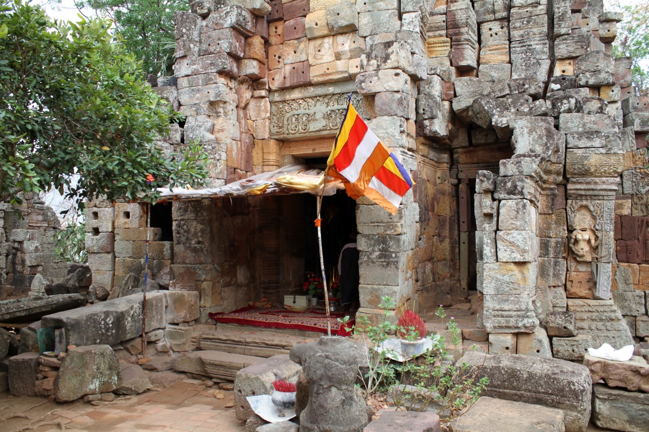 Entrée d'un temple à Battambang.