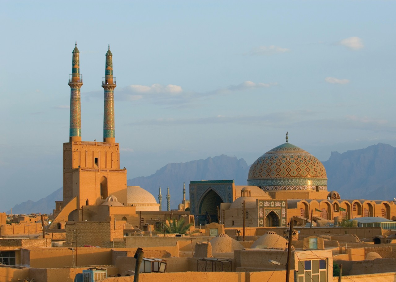 Coucher de soleil sur Yazd.