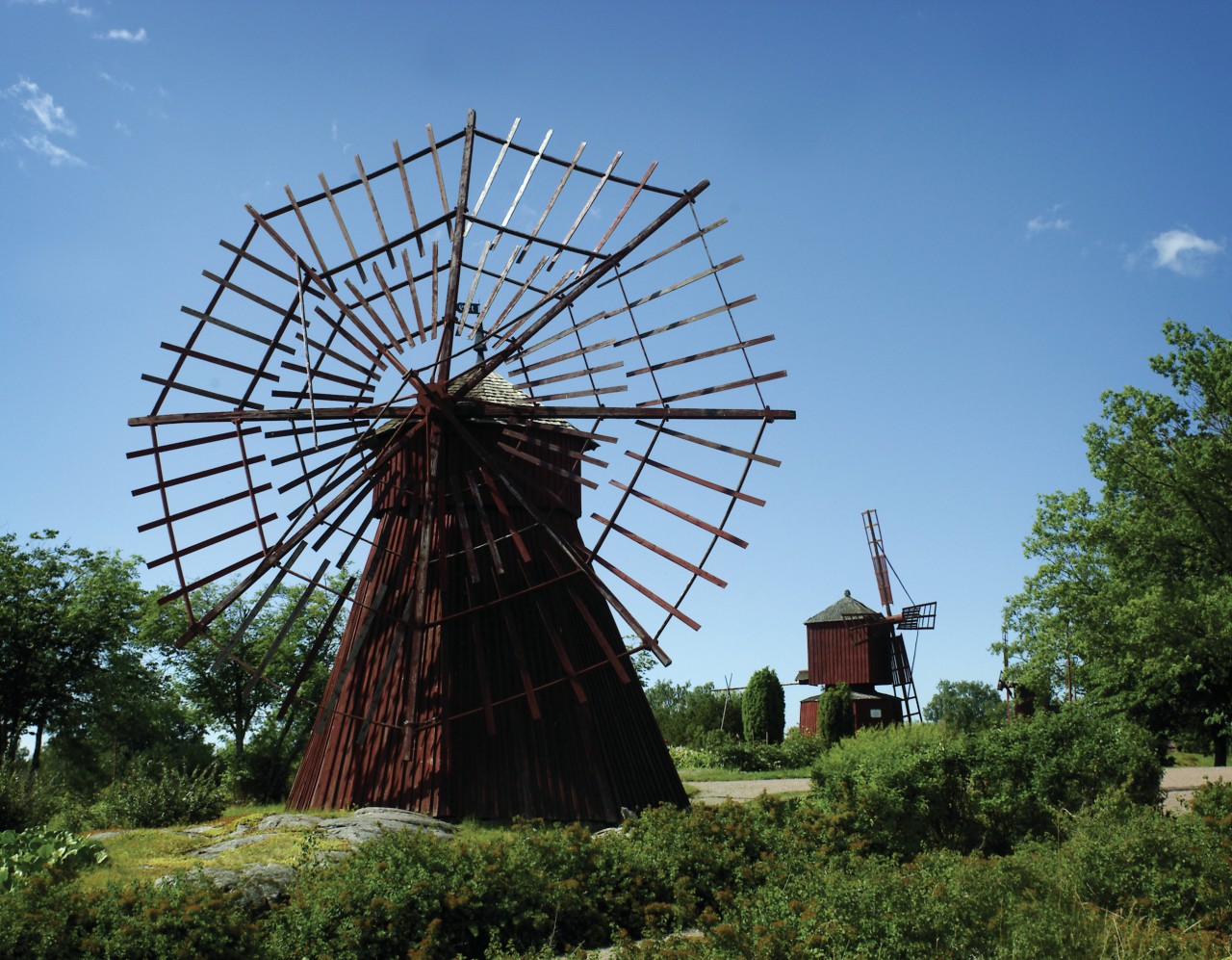 Moulins en bois d'Uusikaupunki.