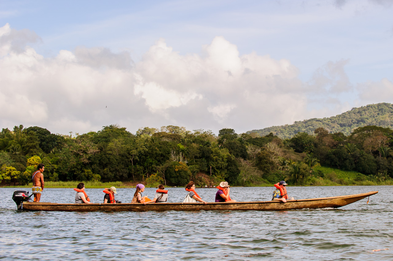 Balade en pirogue, Embera Quera.