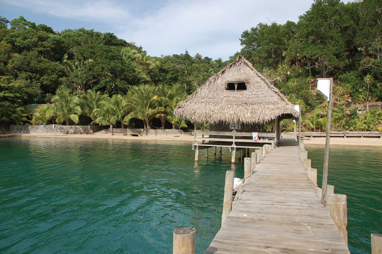 Jetée de Cayos Cochinos.