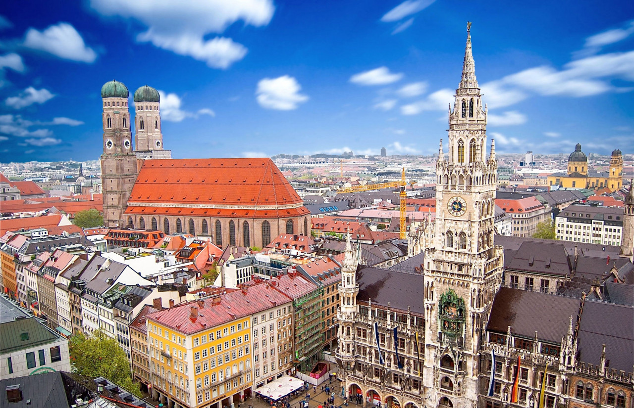 Vue sur la ville de Munich.